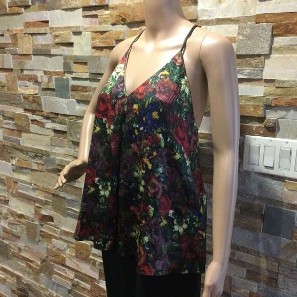 ALICE + OLIVIA Silk Floral Print Top - Picture 2 of 10